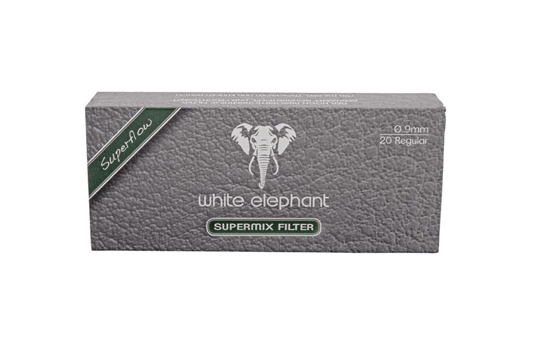 FILTRI PIPA WHITE ELEPHANT SUPER MIX 9 MM 20 PZ TWE20MIX9S