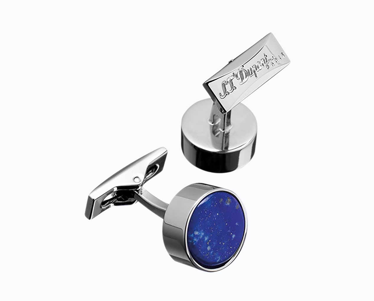 GEMELLI S.T. DUPONT ROUND COLLECTION LAPIS LAZULI/PALLADIO 005598 005598