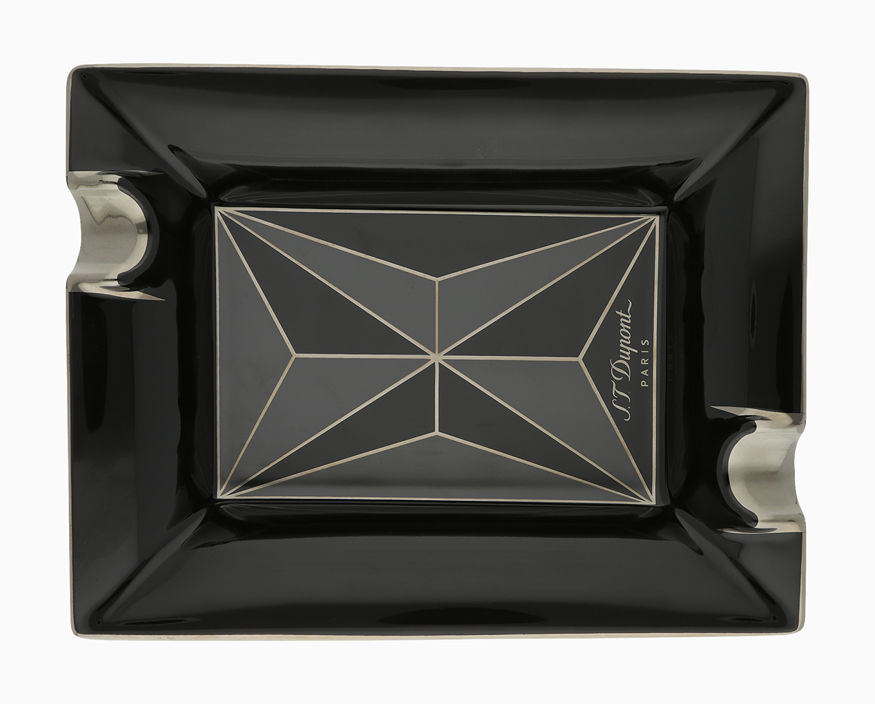 S.T. DUPONT FIRE X BLACK ASHTRAY 006470