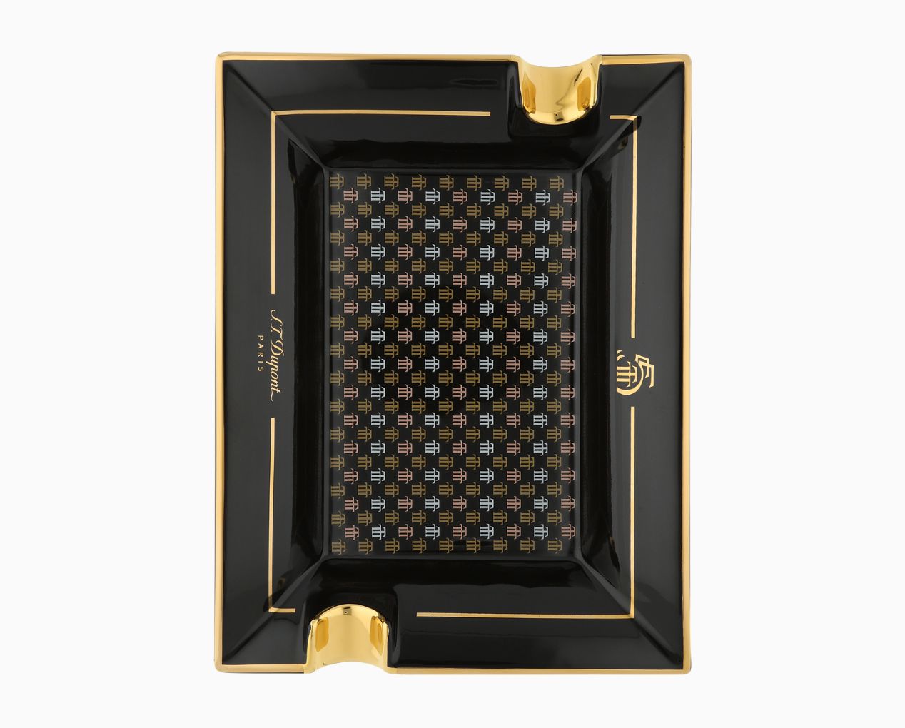 POSACENERE S.T. DUPONT TRINIDAD NERO/ORO GIALLO LIMITED EDITION 006477