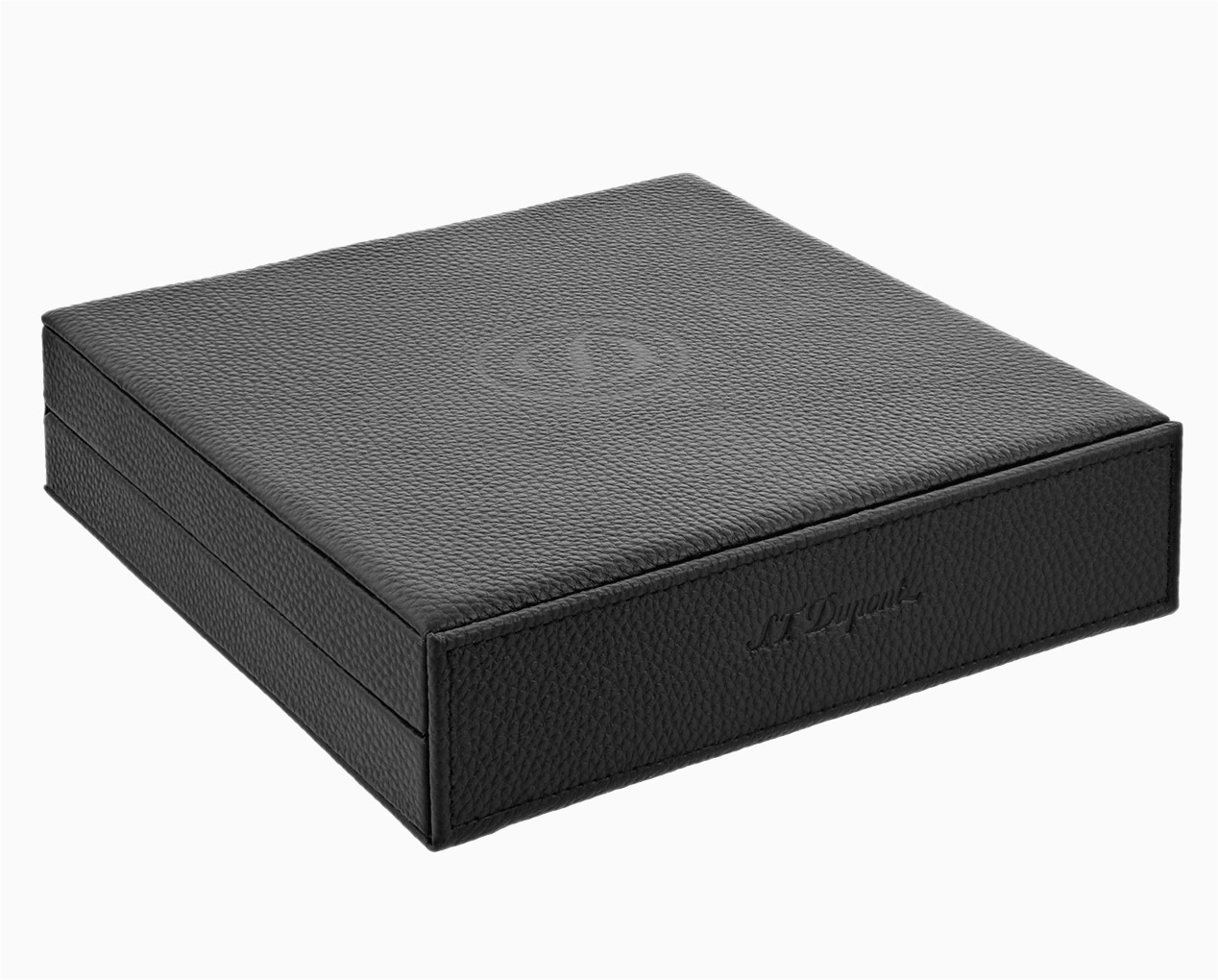 SCATOLA PORTASIGARI HUMIDOR S.T. DUPONT DA VIAGGIO IN PELLE NERA 001357