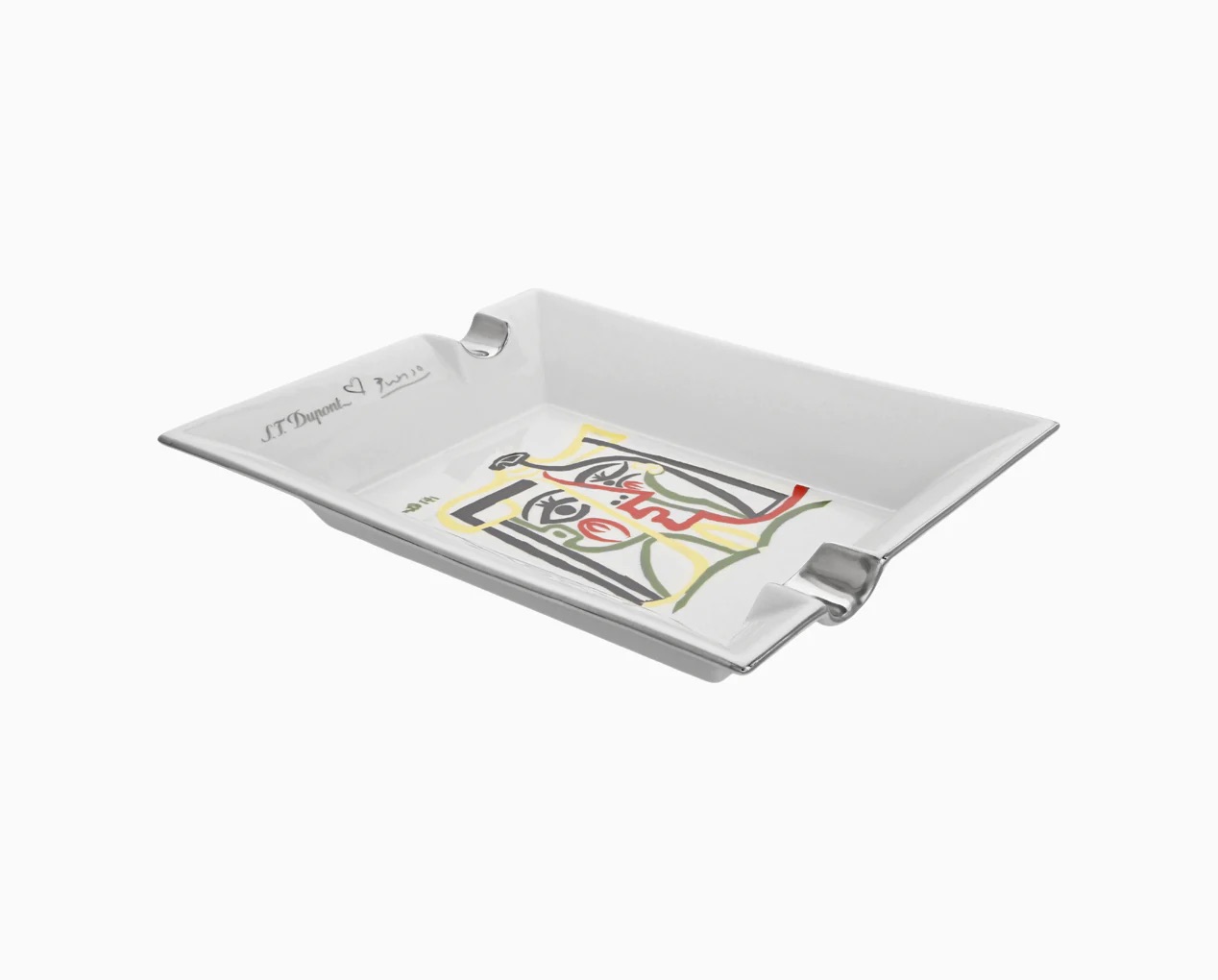 S.T. DUPONT PICASSO WHITE LIMITED EDITION ASHTRAY 006481