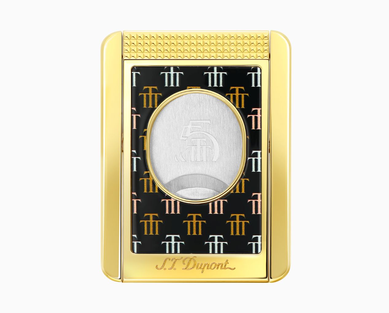 S.T. DUPONT STAND TRINIDAD BLACK/GOLD YELLOW LIMITED EDITION CIGAR CUTTER 003477