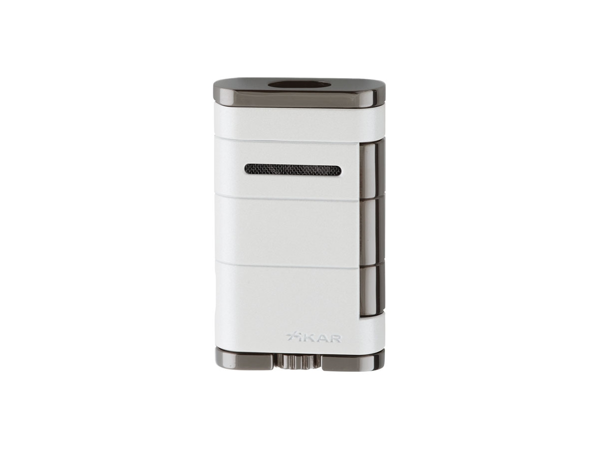 XIKAR ALUME DOUBLE ALPINE WHITE CIGAR LIGHTER C42000533W