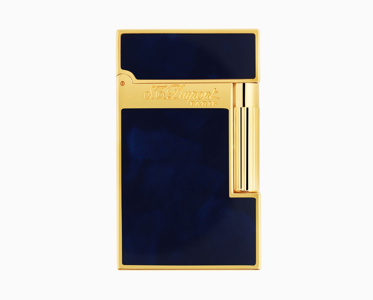 ACCENDINO S.T. DUPONT LINEA 2 ATELIER ORO GIALLO LACCATO NATURALE BLU 016134