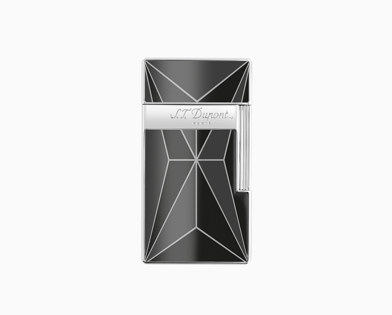 S.T. DUPONT BIGGY FIRE X BLACK/CHROME LIGHTER  025070