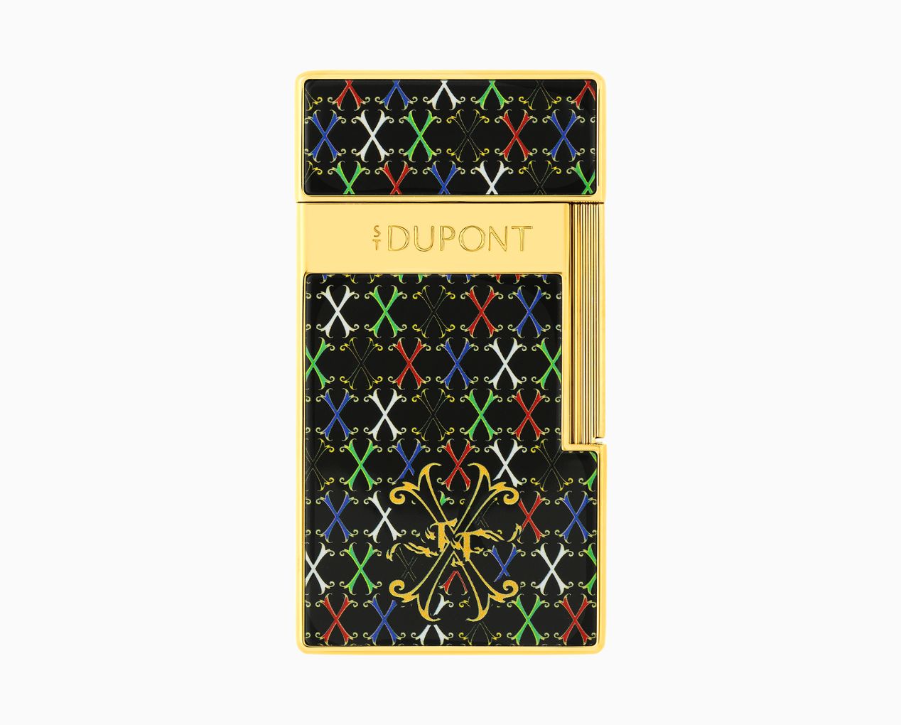 ACCENDINO S.T. DUPONT BIGGY FUENTE NERO ORO GIALLO LIMITED EDITION 025060