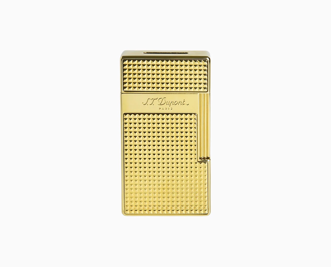 S.T. DUPONT BIGGY DIAMOND HEAD GOLD LIGHTER 025009
