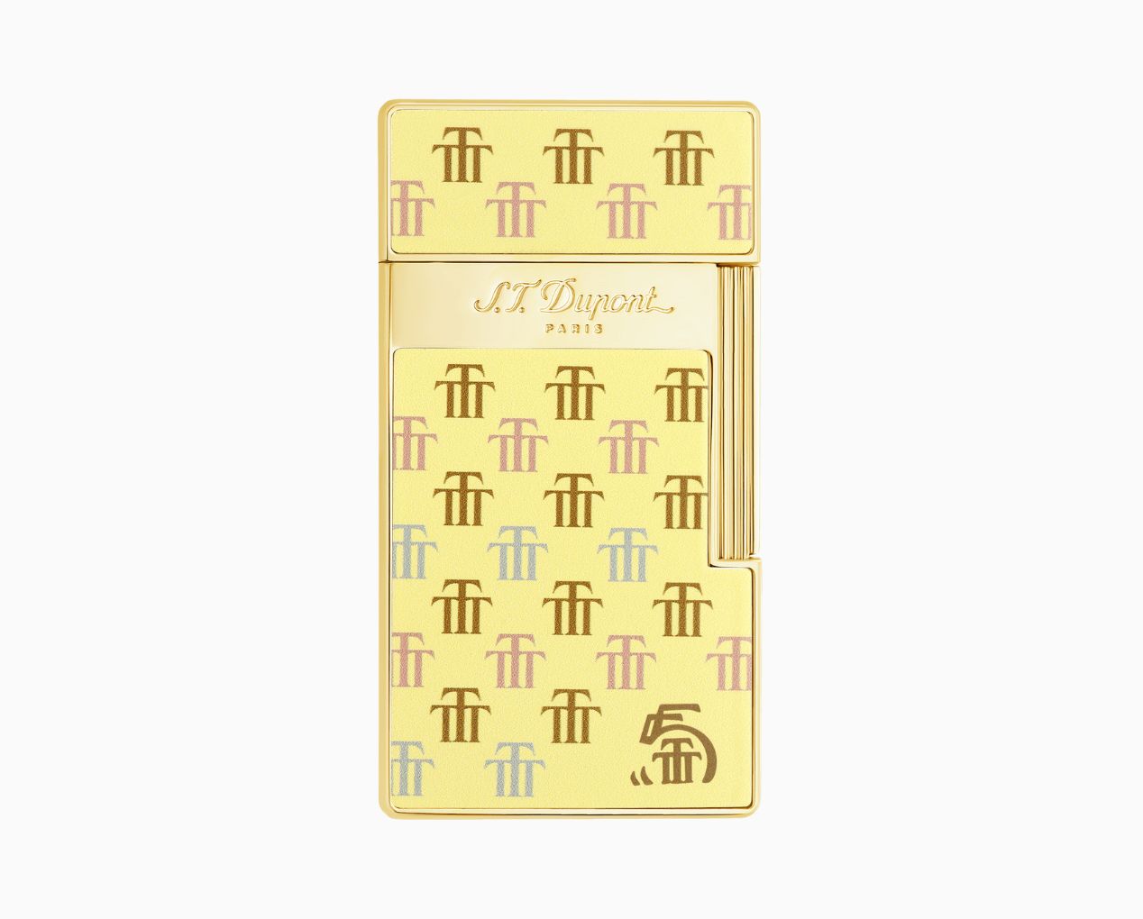 S.T. DUPONT BIGGY TRINIDAD YELLOW GOLD LIMITED EDITION LIGHTER 025077