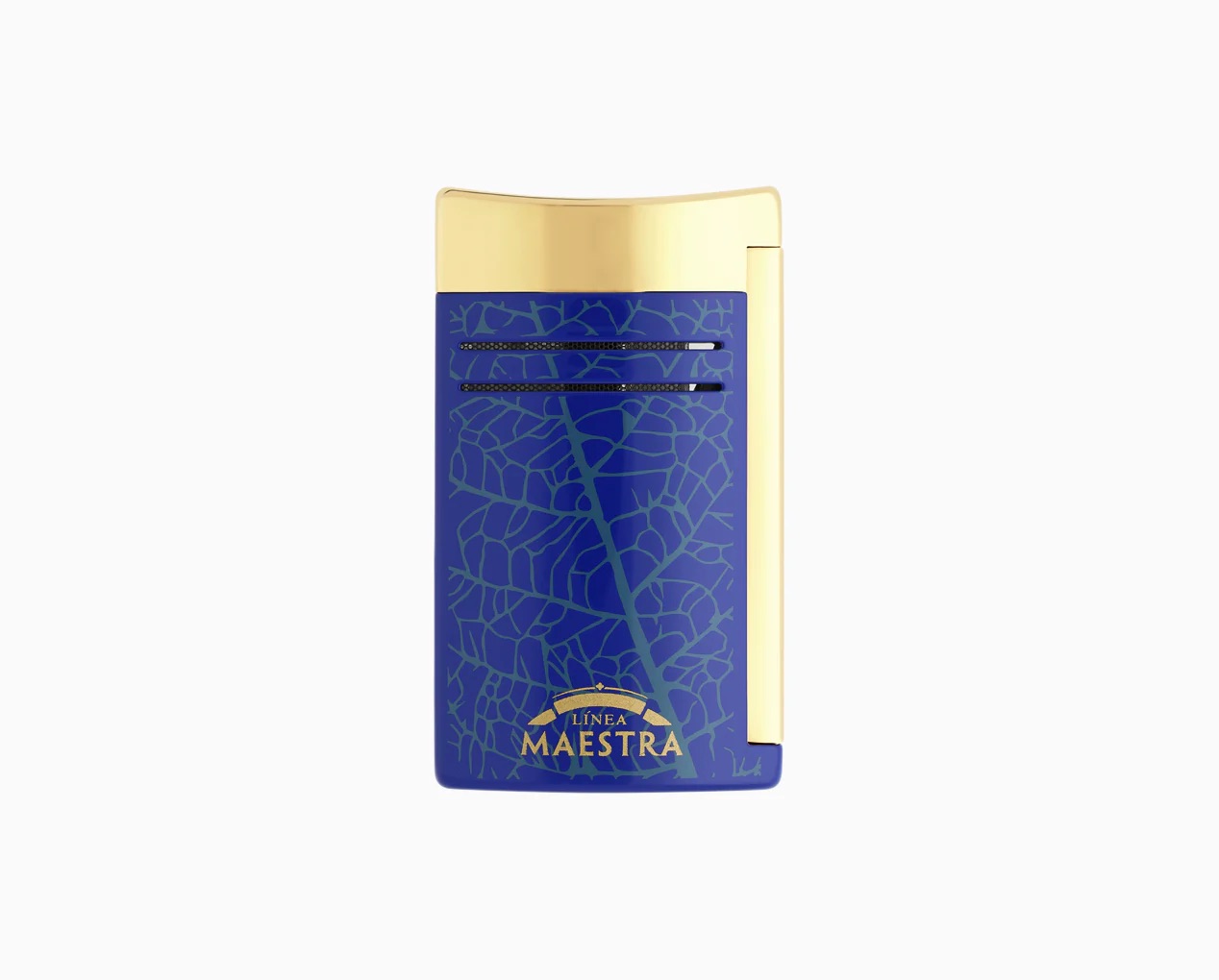 S.T. DUPONT MAXIJET PARTAGÁS LÍNEA MAESTRA BLUE / YELLOW GOLD LIMITED EDITION LIGHTER 020095