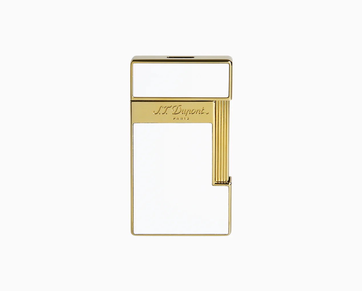 S.T. DUPONT SLIMMY BRIGHT WHITE GOLDEN LIGHTER 028004