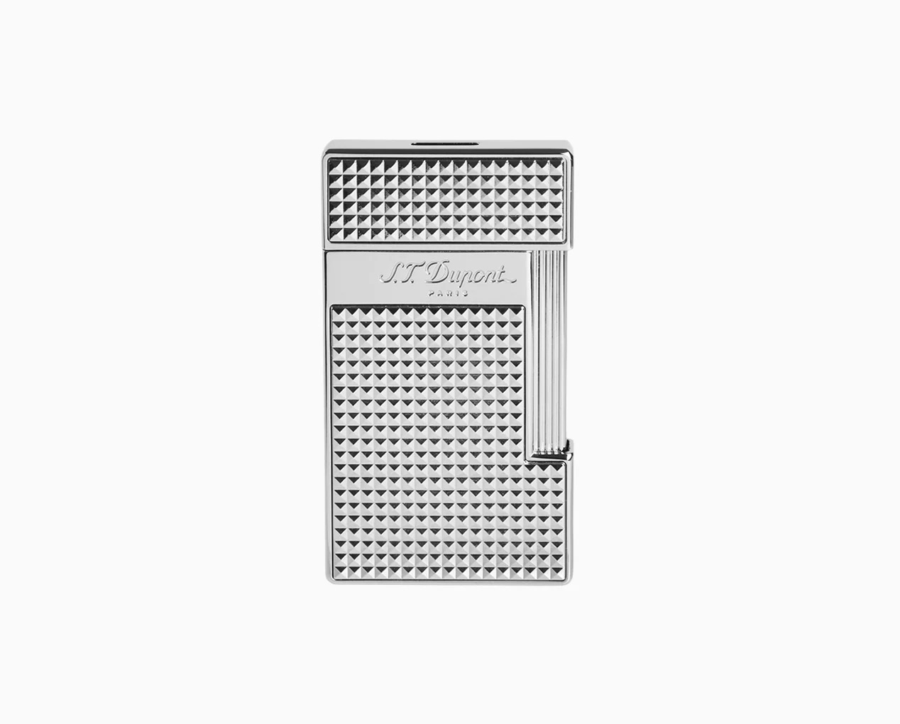 S.T. DUPONT SLIMMY DIAMOND HEAD CHROME LIGHTER 028010