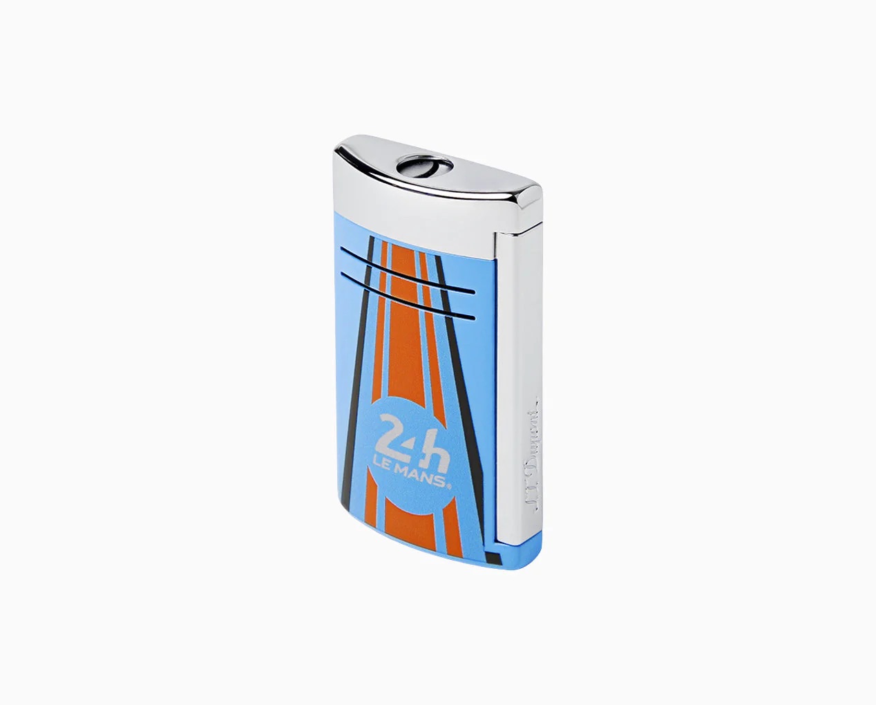 S.T. DUPONT MAXIJET 24 H LE MANS BLUE / PALLADIUM LIMITED EDITION LIGHTER 020089