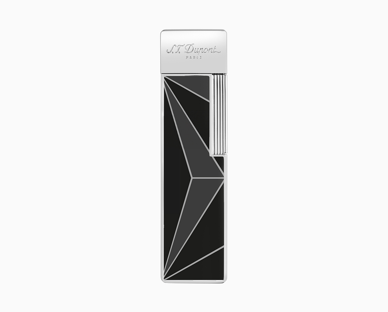 S.T. DUPONT TWIGGY FIRE X BLACK/CHROME LIGHTER 030070