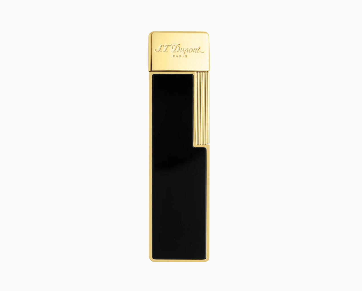 S.T. DUPONT TWIGGY BRIGHT BLACK GOLDEN LIGHTER 030002