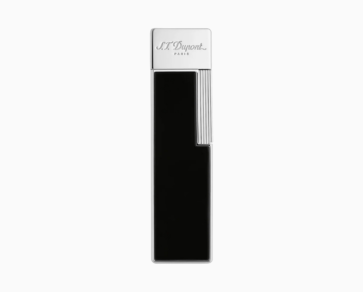 S.T. DUPONT TWIGGY BRIGHT BLACK CHROME LIGHTER 030001