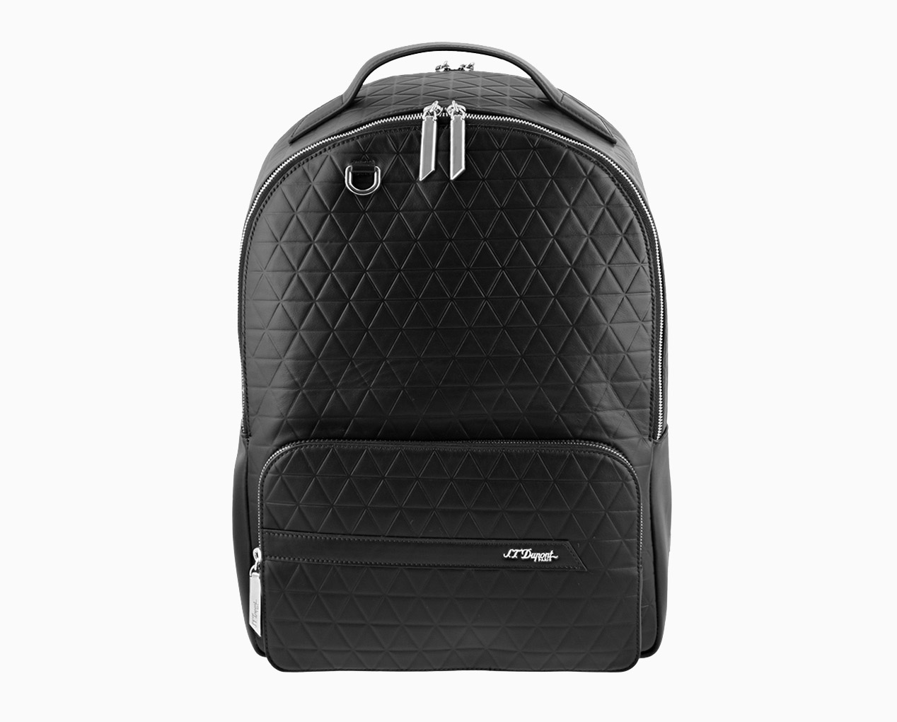 S.T. DUPONT FIREHEAD BLACK LEATHER BACKPACK 160004