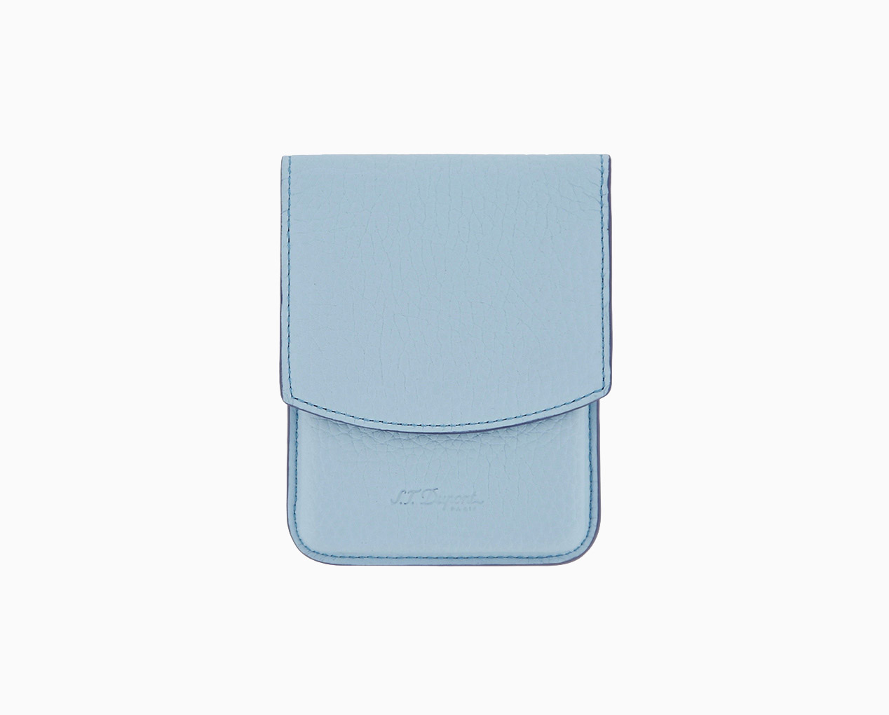 S.T. DUPONT LEATHER TURQUOISE BLUE CIGARILLOS E CIGARETTES HOLDER 183064