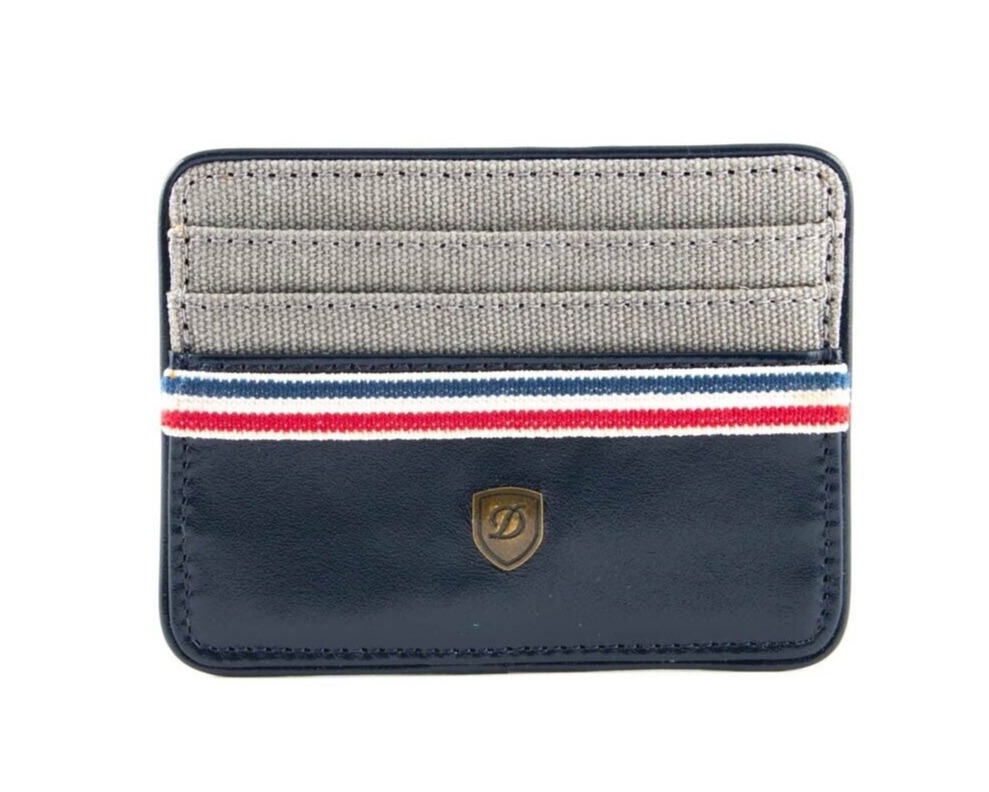 S.T. DUPONT ICONIC CREDIT CARD HOLDER GRAY BLUE 190311