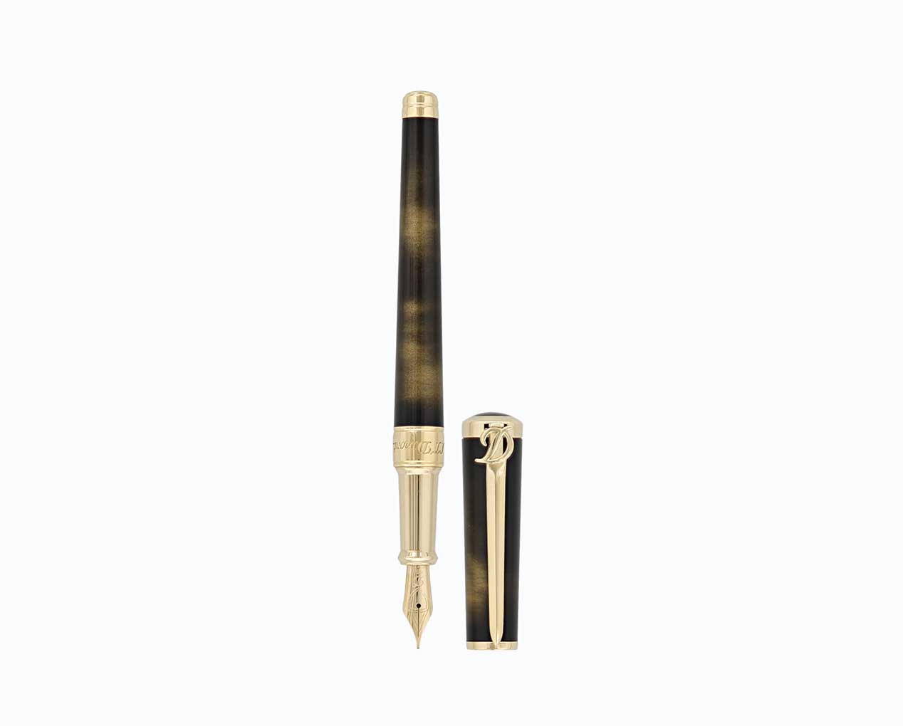 S.T.&#x20;DUPONT&#x20;SWORD&#x20;FOUNTAIN&#x20;YELLOW&#x20;GOLD&#x20;PEN&#x20;290101