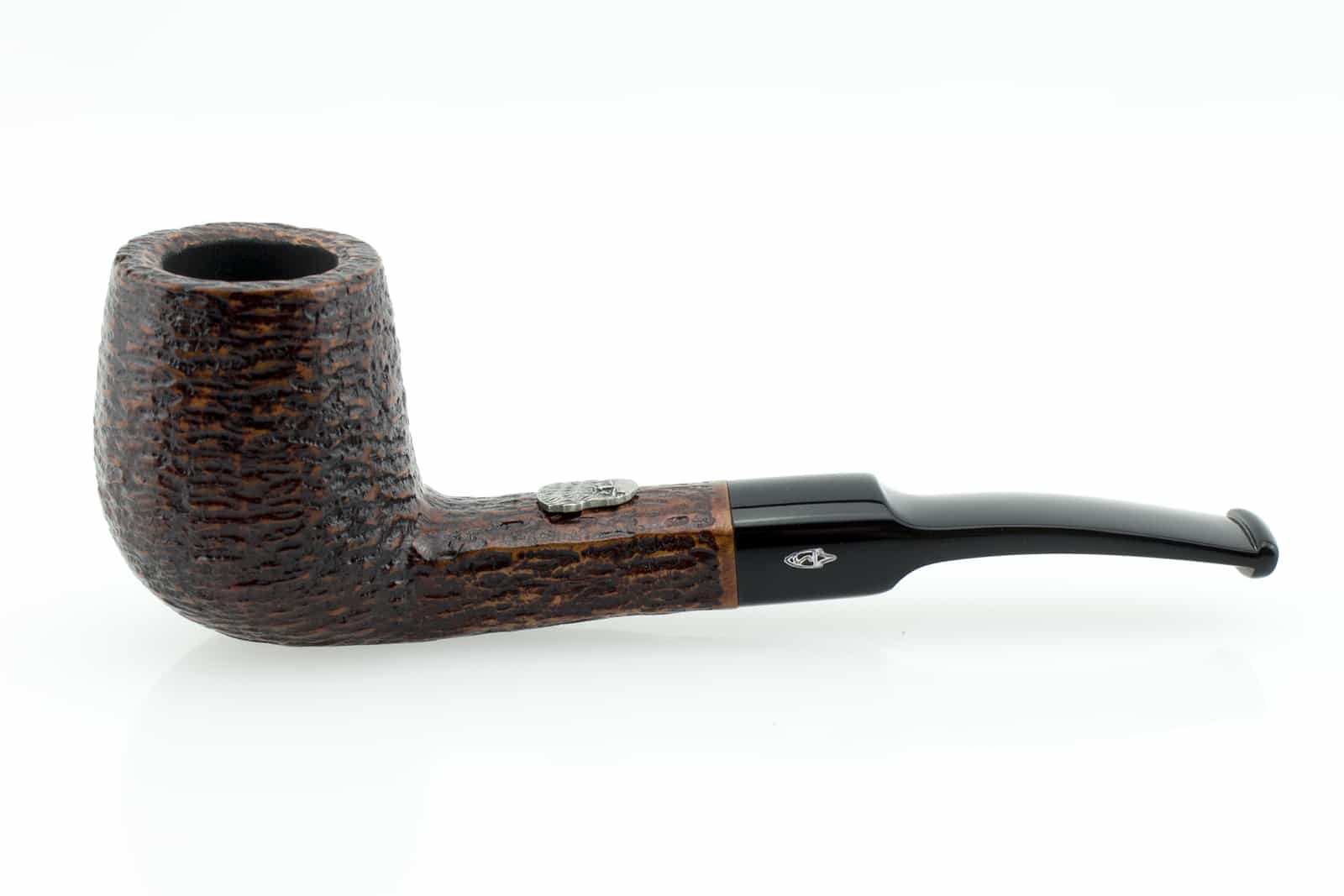 PIPA SAVINELLI LEONARDO 500 SEMICURVA RUSTICATA MARRONE P376ZMS_07 P376ZMS-07