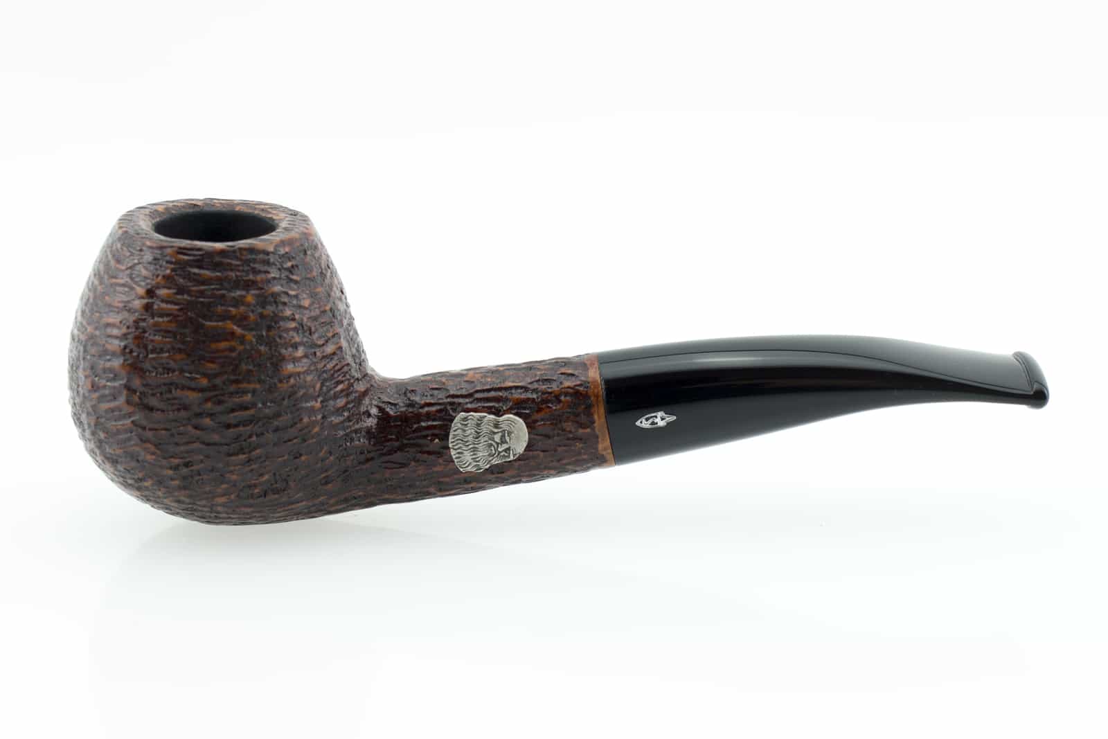 PIPA SAVINELLI LEONARDO 500 SEMICURVA RUSTICATA MARRONE P376ZMS_12 P376ZMS-12