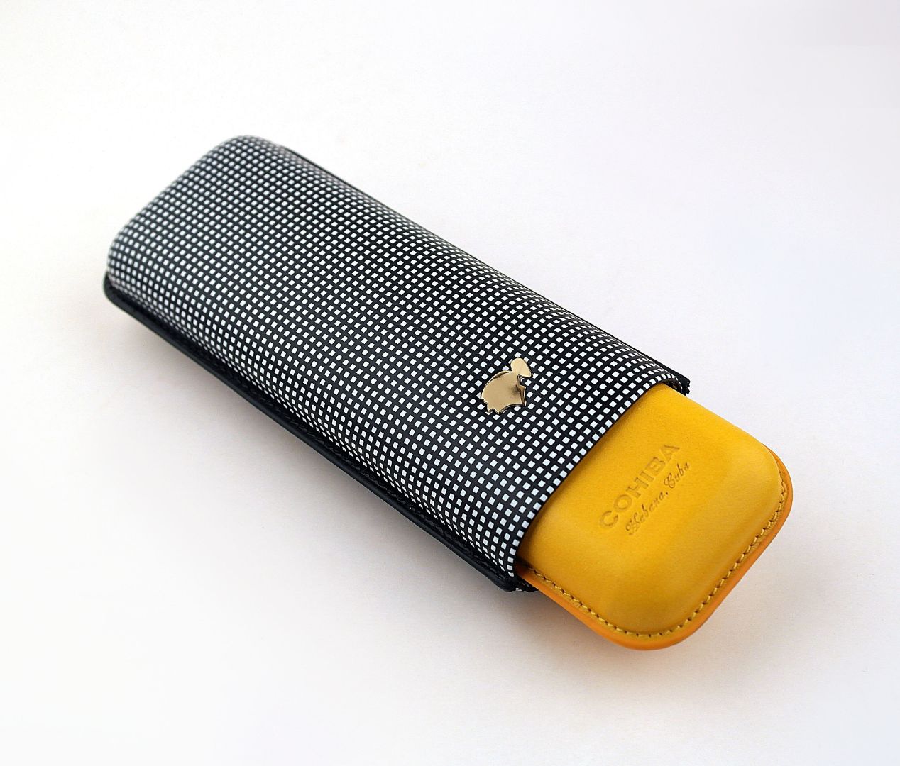 PORTASIGARI ASTUCCIO HABANOS COHIBA IN PELLE PER DUE SIGARI