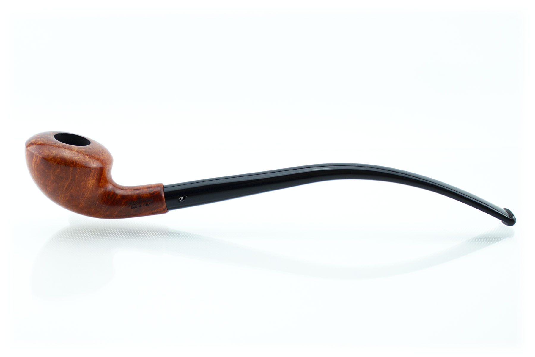 PIPA ALDO VELANI CHURCHWARDEN LISCIA CHIARA BULLMOSE FILTRO 9 MM PAVCW22-LC02