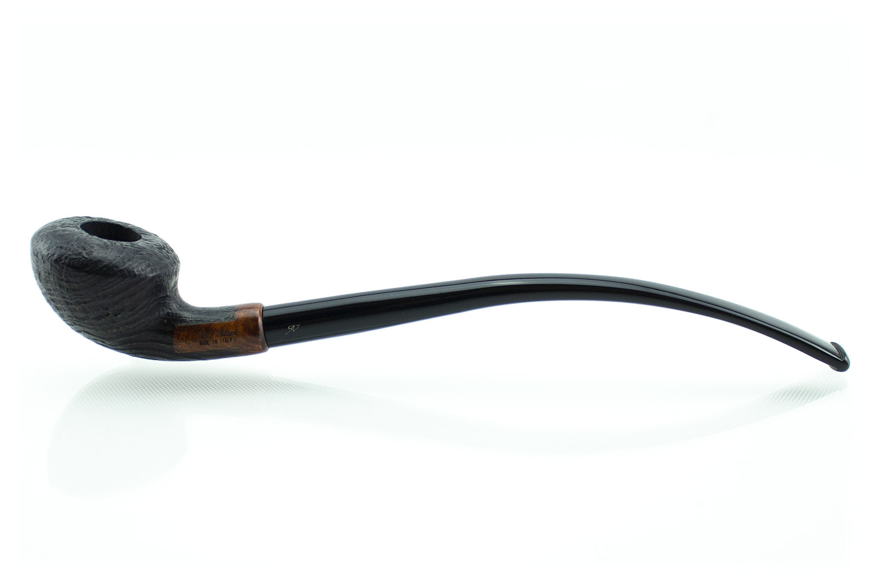 PIPA ALDO VELANI CHURCHWARDEN SABBIATA NERA BULLMOSE FILTRO 9 MM PAVCW22-SN01