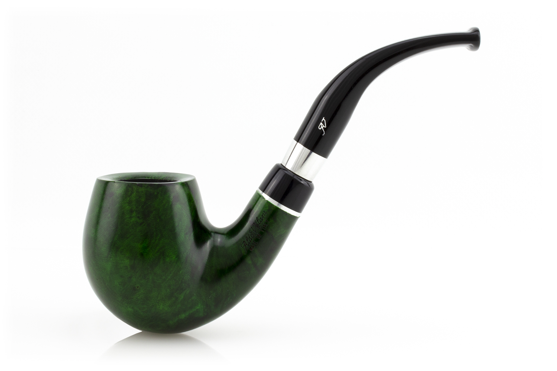 PIPA ALDO VELANI SPIGOT LISCIA VERDE PASY25-AVSLV-05 FULL BENT EGG