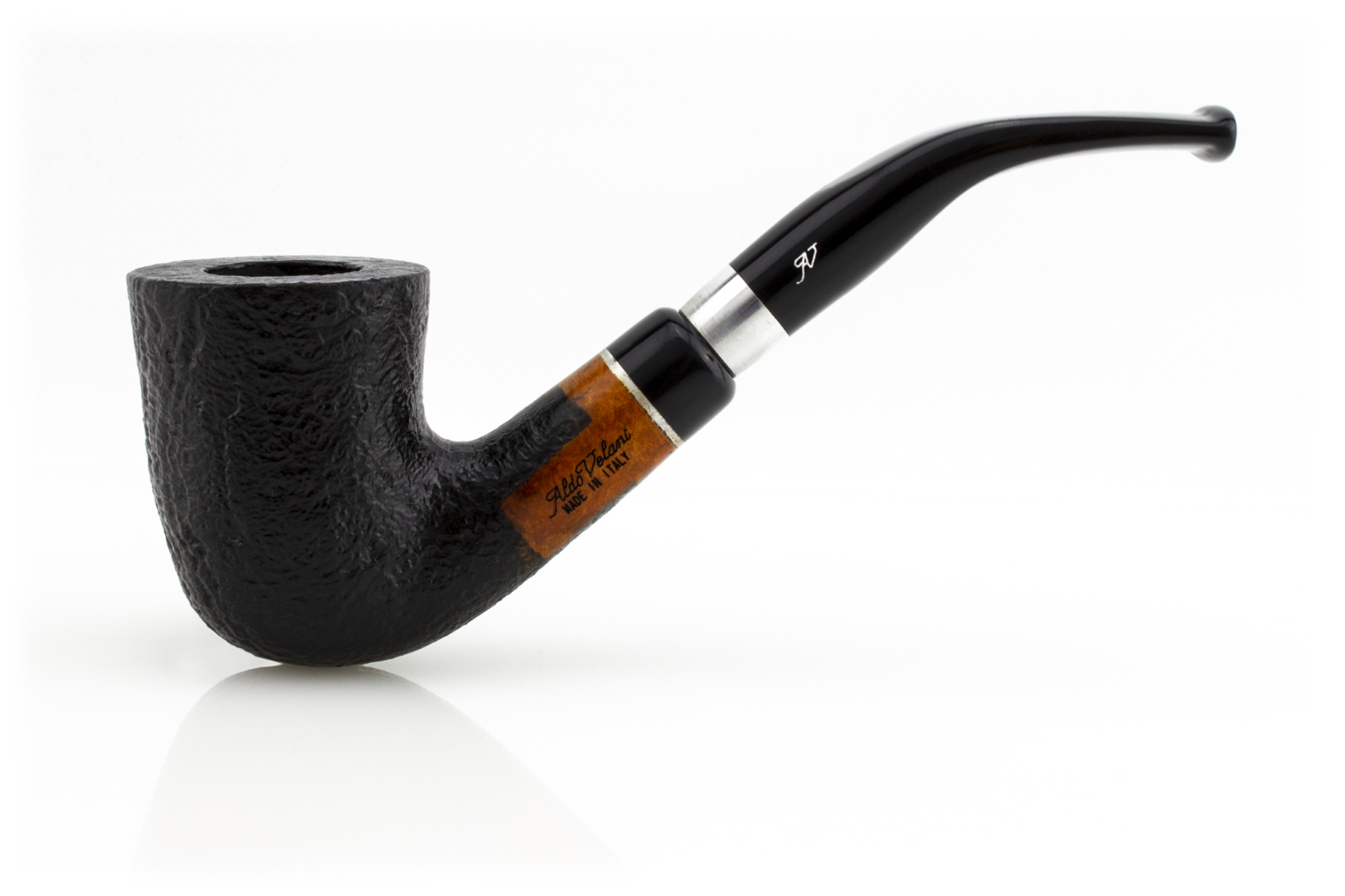 PIPA ALDO VELANI SPIGOT SABBIATA NERA PASY25-AVSSABN-04 BENT DUBLIN