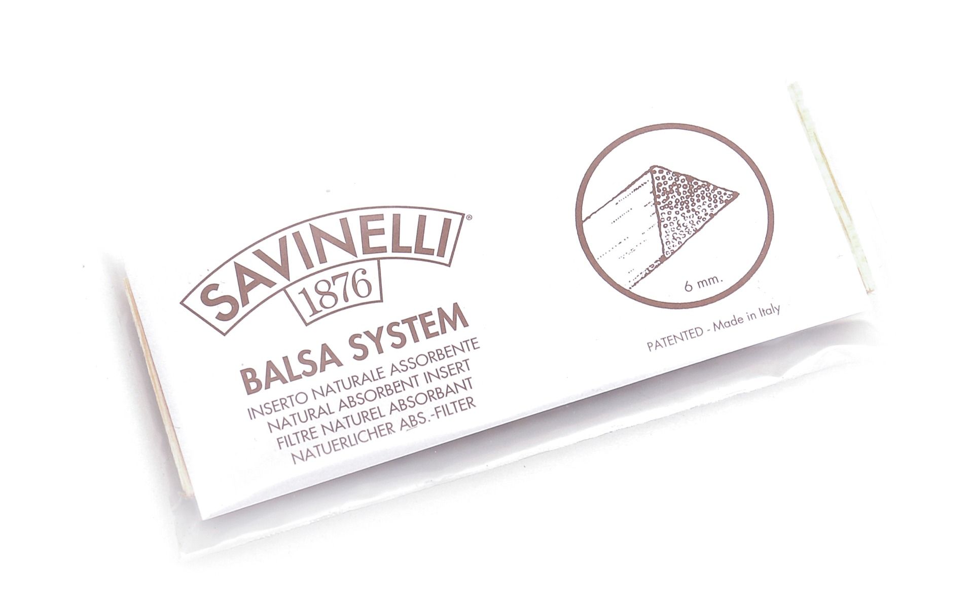 FILTRI SAVINELLI BALSA 6 MM 20 PZ F733