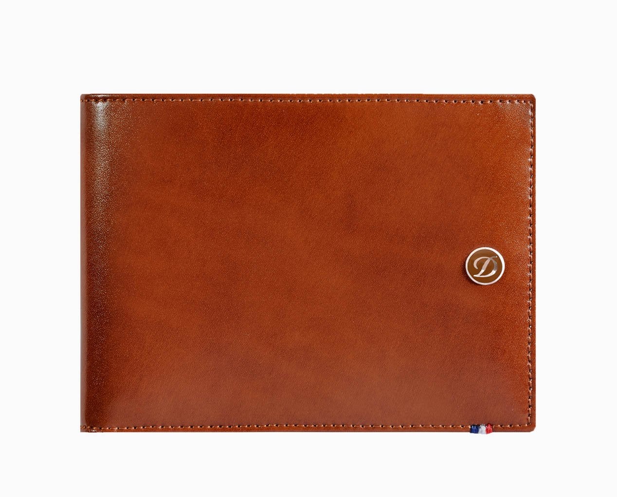 PORTAFOGLIO E PORTADOCUMENTO S.T. DUPONT LINEA D PELLE MARRONE 6 CARTE DI CREDITO 180102 180102