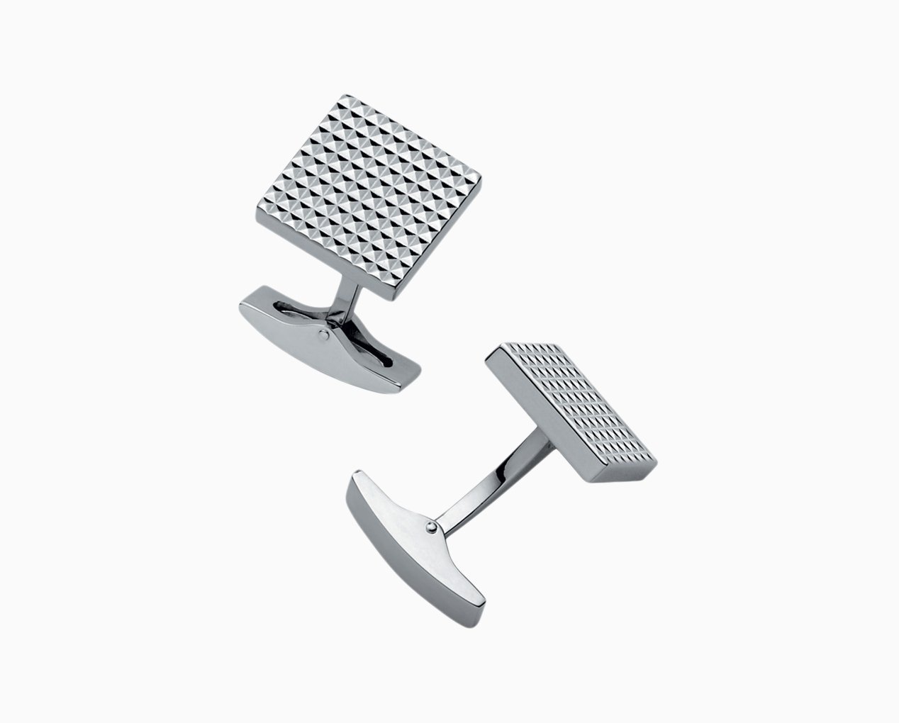 S.T. DUPONT SQUARE DIAMOND HEAD CUFFLINKS 005568 005568