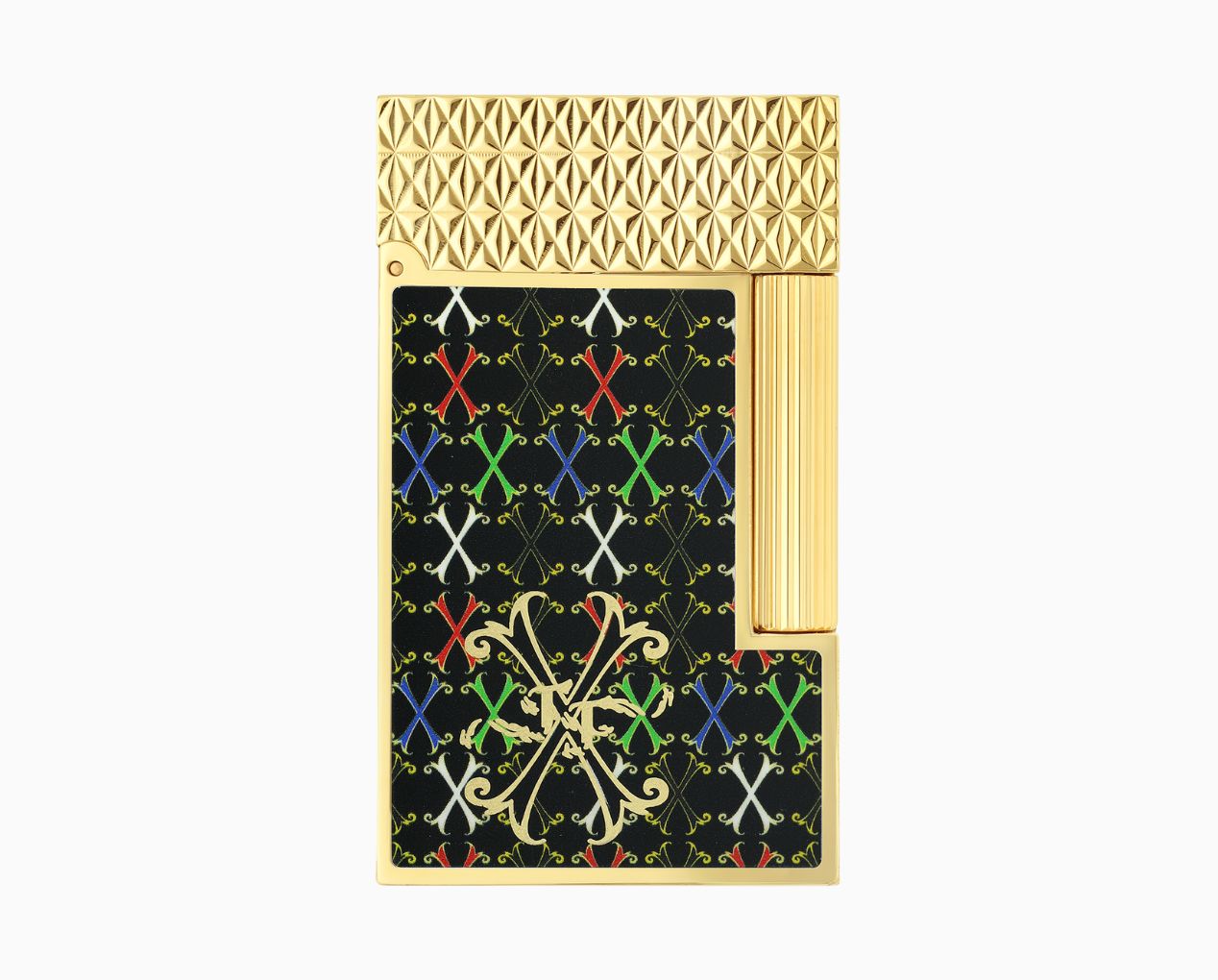 ACCENDINO S.T. DUPONT LIGNE 2 FUENTE NERO ORO GIALLO LIMITED EDITION C16060CL