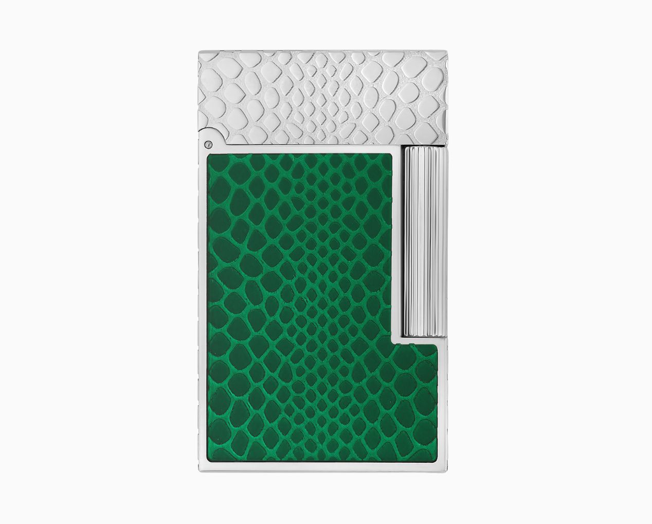 ACCENDINO S.T. DUPONT LIGNE 2 SNAKE SKIN VERDE/PALLADIO C16078