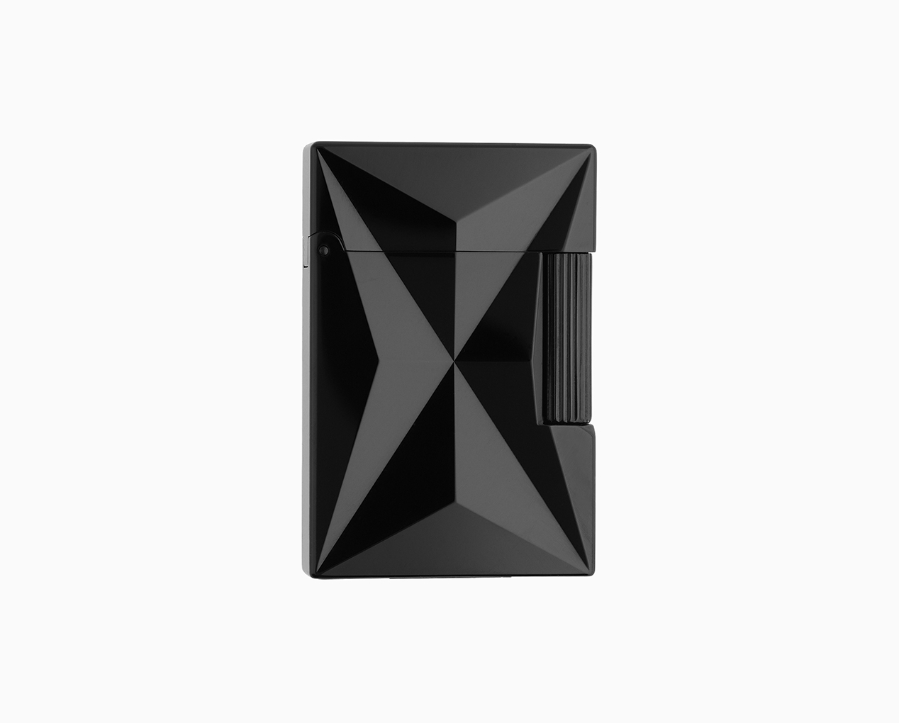 S.T. DUPONT LIGNE 2 SMALL FIRE X BLACK CHROME LIGHTER C18612