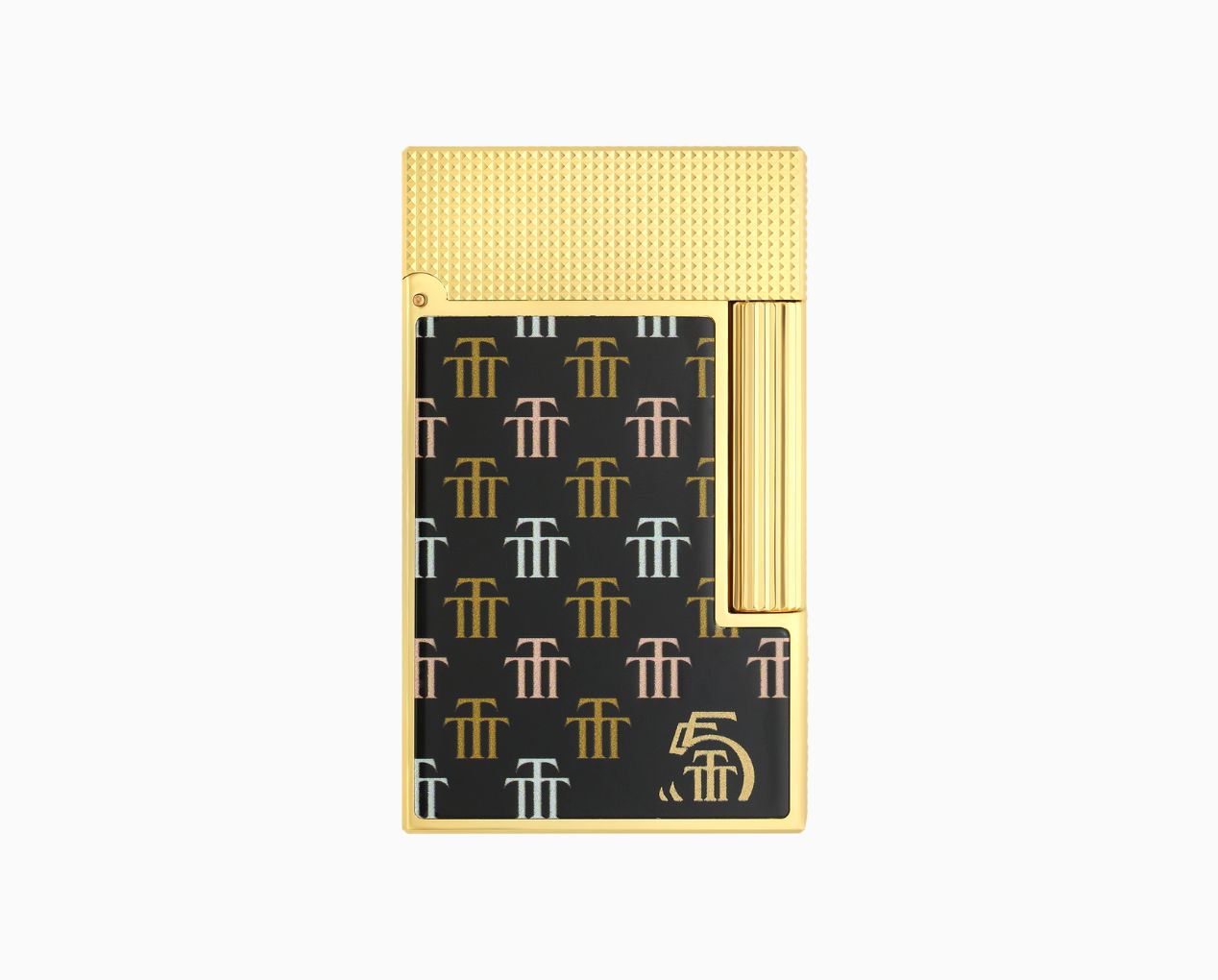 S.T. DUPONT LINE 2 TRINIDAD BLACK/GOLD YELLOW LIMITED EDITION LIGHTER C16077