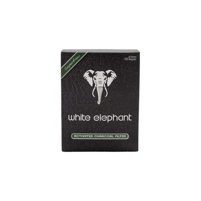 FILTRI PIPA WHITE ELEPHANT CARBONE ATTIVO 9 MM CONFEZIONE 150 PZ TWE150AC9S