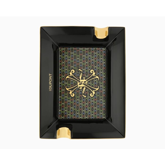 POSACENERE S.T. DUPONT LARGE FUENTE NERO ORO GIALLO LIMITED EDITION 006460