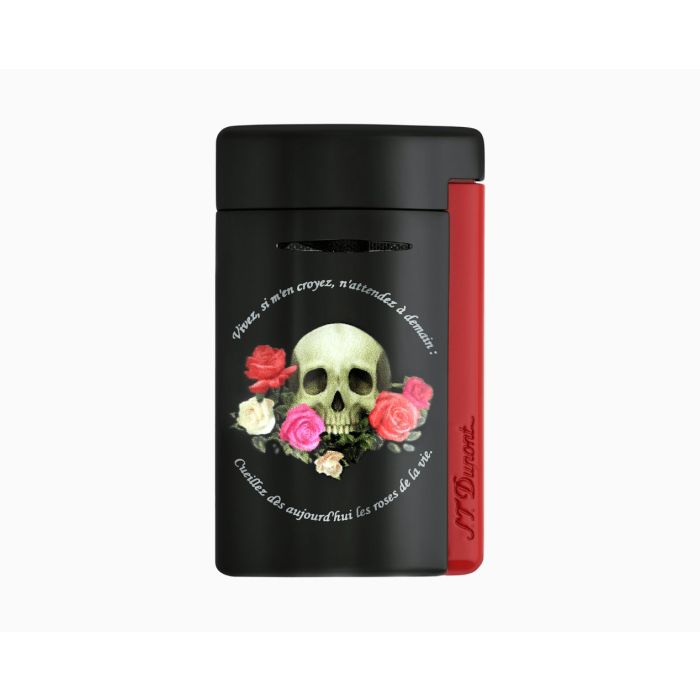 ACCENDINO S.T. DUPONT MINIJET MEMENTO MORI NERO LIMITED EDITION 010894