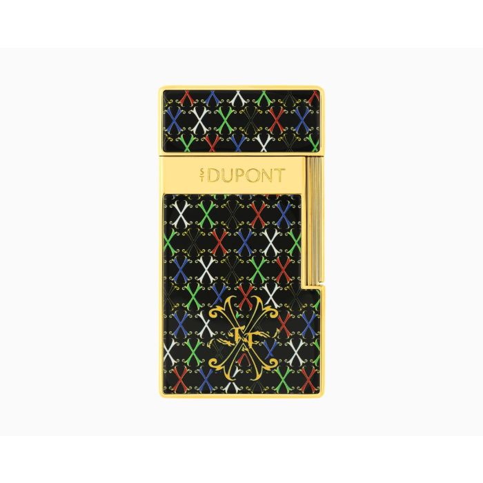 ACCENDINO S.T. DUPONT BIGGY FUENTE NERO ORO GIALLO LIMITED EDITION 025060
