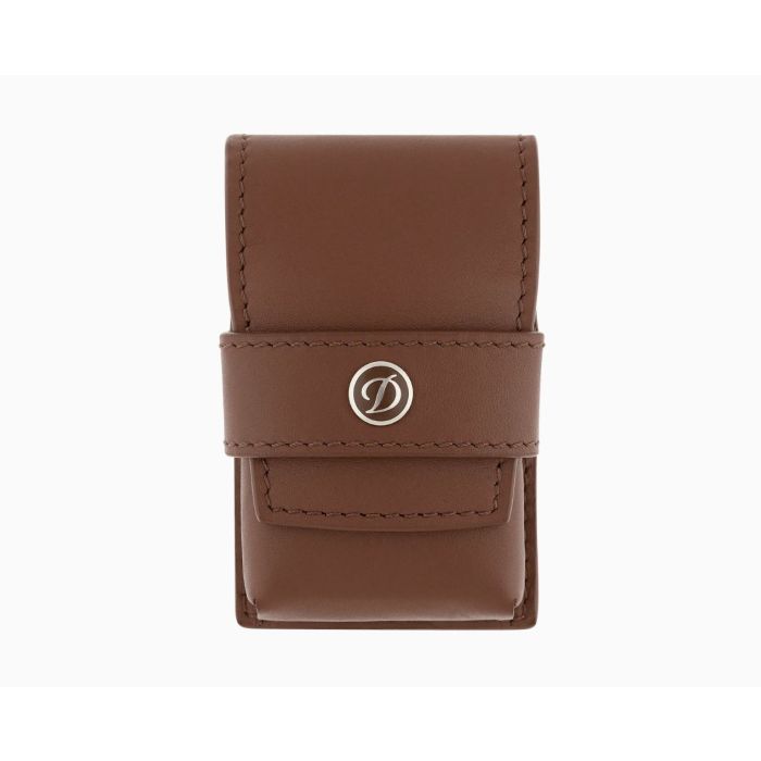PORTACCENDINO S.T. DUPONT LIGNE D LE GRAND DUPONT PELLE MARRONE 180123C