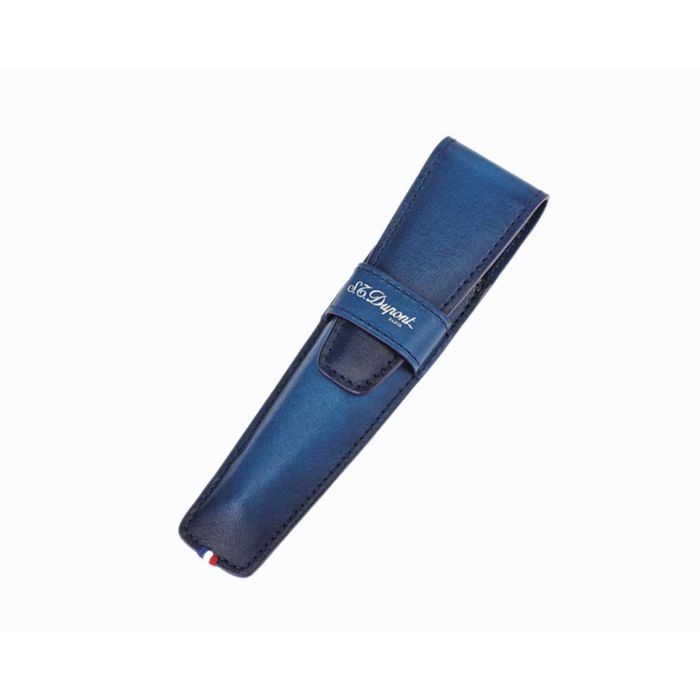 PORTAPENNA S.T. DUPONT LINEA ATELIER PELLE BLU 190414 190414