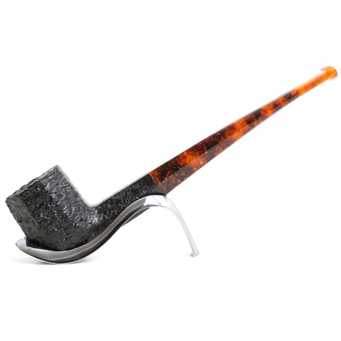 PIPA SAVINELLI OTTAGONO LONG 138 SABBIATA NERA 9 MM EDIZIONE LIMITATA P483SNR-9