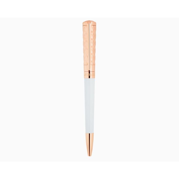 PENNA S.T. DUPONT A SFERA LIBERTE BIANCA ORO ROSA 465227F
