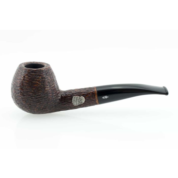 PIPA SAVINELLI LEONARDO 500 SEMICURVA RUSTICATA MARRONE P376ZMS_12 P376ZMS-12