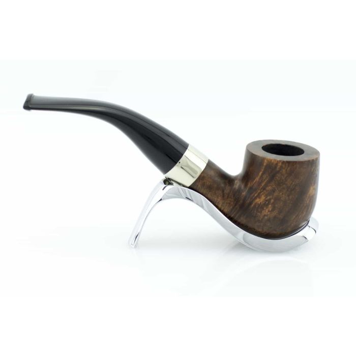 PIPA PETERSON ARAN SMOOTH NICKEL MOUNTED 01 FISHTAIL BENT POT ANM01----N---F-