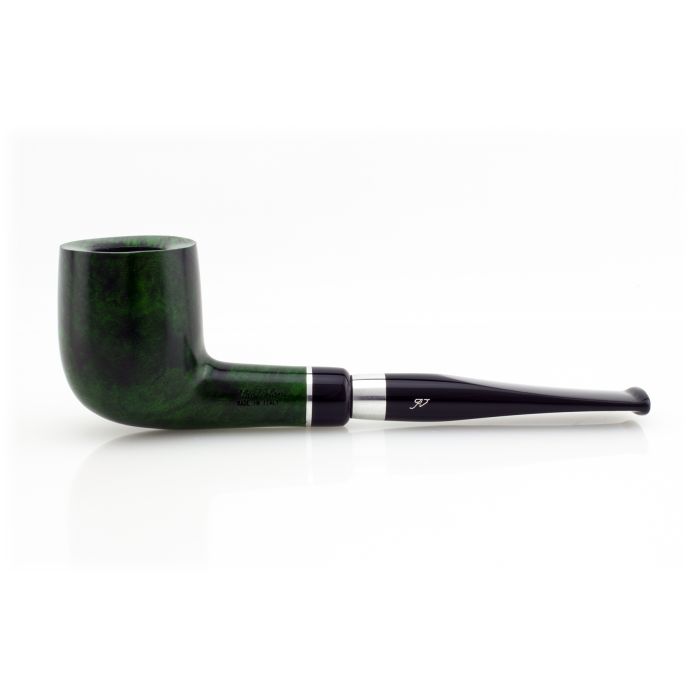 PIPA ALDO VELANI SPIGOT LISCIA VERDE BILLIARD DRITTA CON FILTRO 9MM PASY25-AVSLV-01