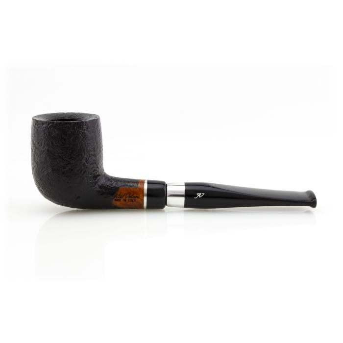 PIPA ALDO VELANI SPIGOT SABBIATA NERA  BILLIARD DRITTA CON FILTRO 9MM PASY25-AVSSABN-01
